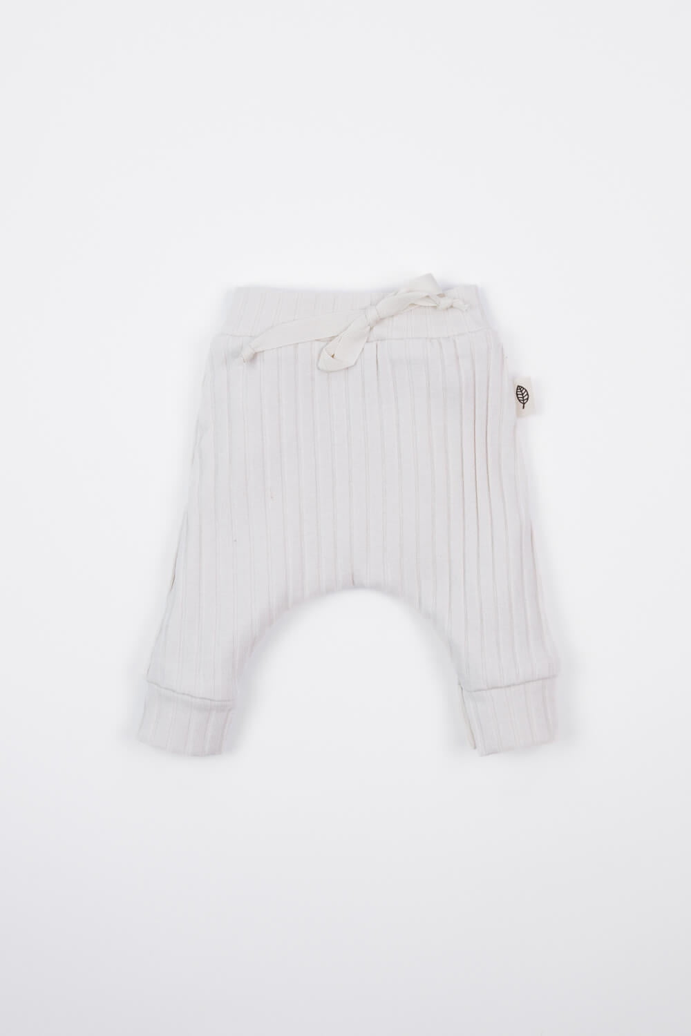 Prematuur broek rib licht beige