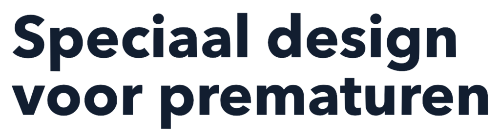 Speciaal kleding voor premature baby's